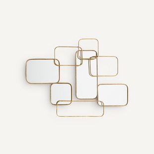 Wandspiegel B85 x H64 cm, Dédale Wandspiegel