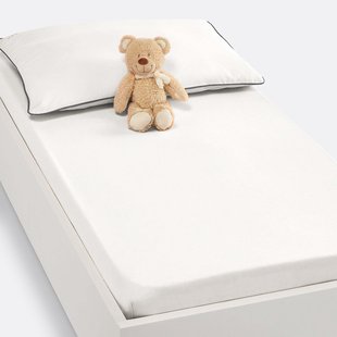 Set van 2 effen hoeslakens in katoen