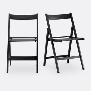 Set van 2 klapstoelen, massief beuken, Yoann