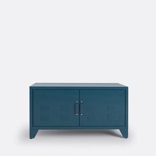 Laag meubel in metaal, 2 deuren, Hiba