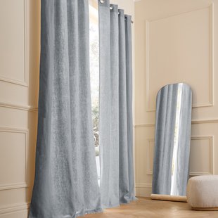 Gordijn in gewassen linnen met voering, met oogjes, Private