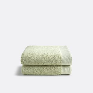 Set van 2 handdoeken in badstof 500 g/m2, Scenario