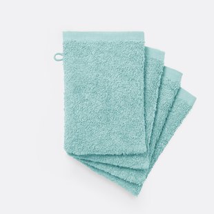 Set van 4 washandjes SCENARIO in badstof