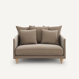 2-zits compact fluwelen bank, Lazare