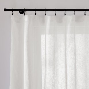 Gordijnpaneel van linnen Onega