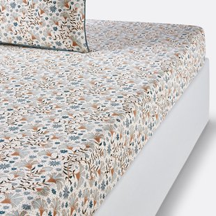 Hoeslaken in perkalkatoen Kalyan