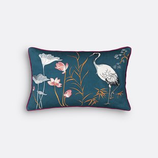 Geborduurde kussenhoes, Grue