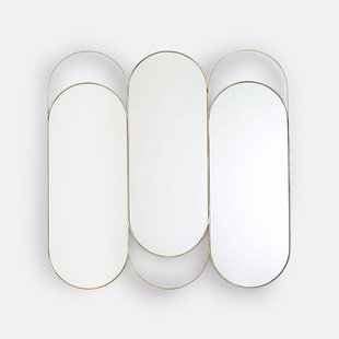 Drieluikspiegel in messing, Alama