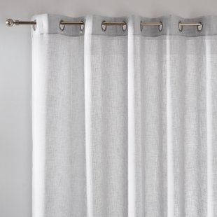 Glasgordijn, grote breedte, met oogjes, Nyong