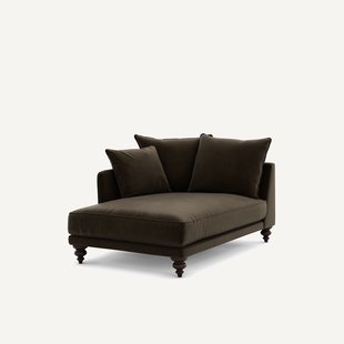 Longchair in fluweel, Lazare