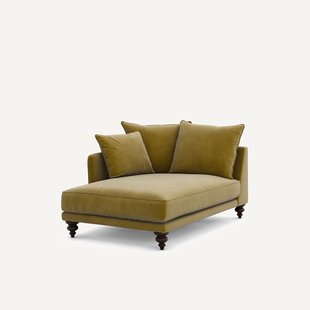 Longchair in fluweel, Lazare