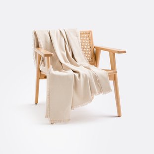 Plaid in katoen met franjes, Panama