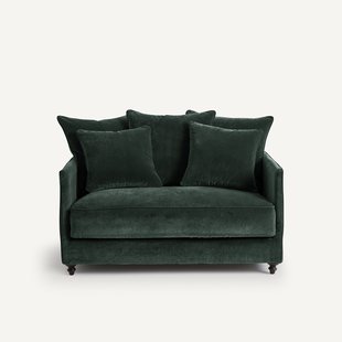 2-zits omvormbare bank van fluweel, Lazare