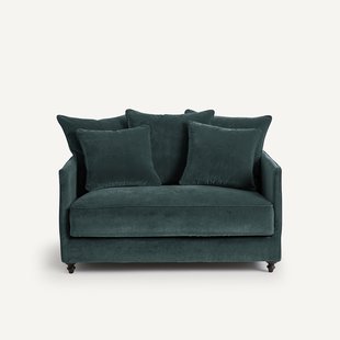 2-zits omvormbare bank van fluweel, Lazare