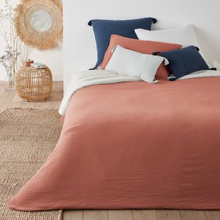 Effen beddensprei in tetra/sherpa Kumla