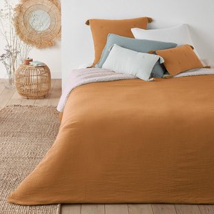 Effen beddensprei in tetra/sherpa Kumla