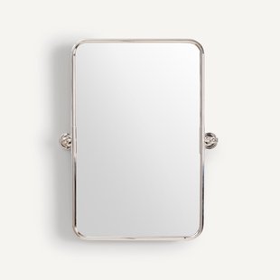 Chroom kantelspiegel H75,5cm Cassandre