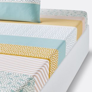 Hoeslaken in katoen, Happy Stripes