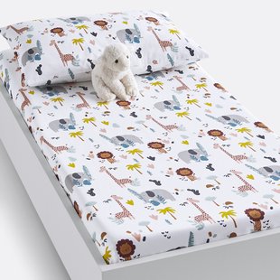 Hoeslaken in bio katoen, voor baby, omslag 17 cm, Henri