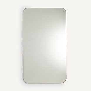 Spiegel in ijzermetaal met verouderd messing H140 cm Caligone