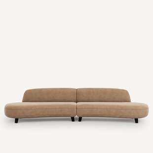 6-zits bank in stonewashed fluweel, Rosebury