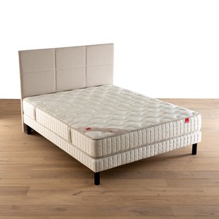 Ensemble matras met veren le Poétique + beddenbodem