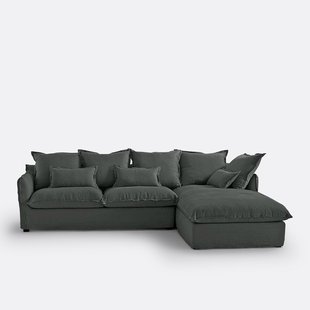 Hoes in linnen voor hoekbank Odna