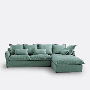 Hoes in linnen voor hoekbank Odna