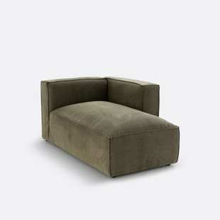 Modulaire longchair getextureerde stof, Seven