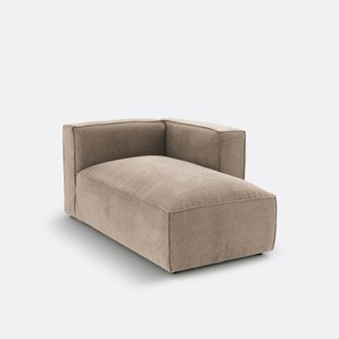 Modulaire longchair getextureerde stof, Seven