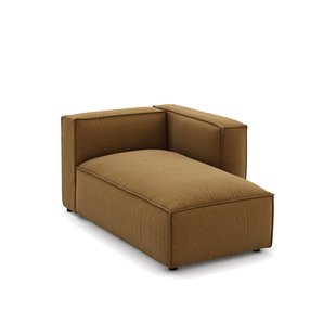 Modulaire longchair getextureerde stof, Seven