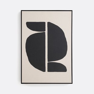 Doek in bedrukt linnen 70x100 cm, Lodga