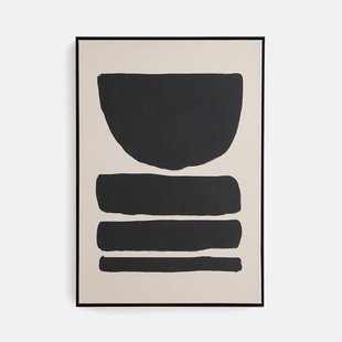 Doek in bedrukt linnen 70x100 cm, Lodga