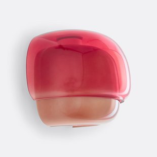 Wandlamp in gekleurd glas, Kinoko