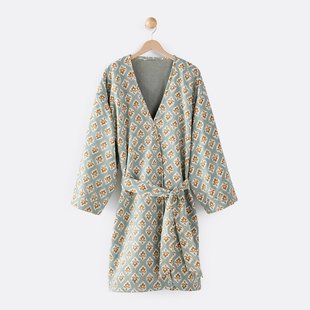 Badjas, kimono model, badstof binnenin, Cilou, Cilou