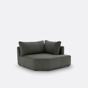 Moduleerbare hoekbank ribfluweel, Monica