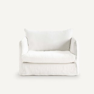 Fauteuil XL gekreukt linnen, Neo Chiquito