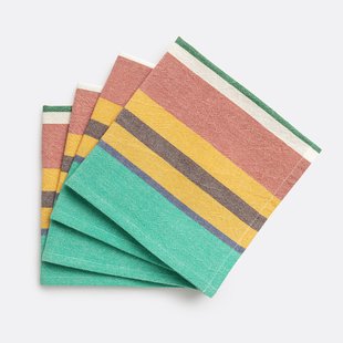 Geweven geverfde katoenen servetten Antika