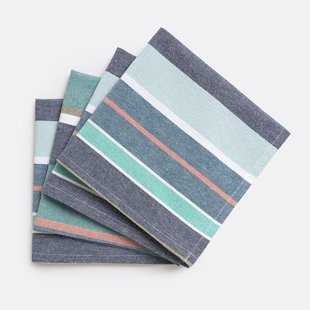 Geweven geverfde katoenen servetten Antika