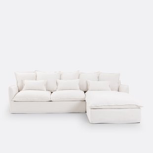 Hoekbank in dik linnen, Odna