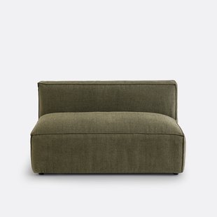 Modulaire zitbank 2-zit  getextureerde stof, Seven