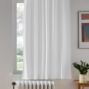 Verduisterend radiator gordijn met fronsjes, Voda