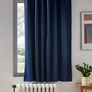 Verduisterend radiator gordijn met fronsjes, Voda