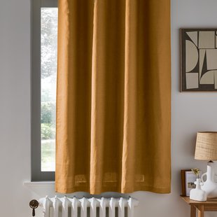 Onega gewassen linnen verduisterend radiatorgordijn