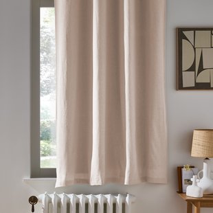 Onega gewassen linnen verduisterend radiatorgordijn