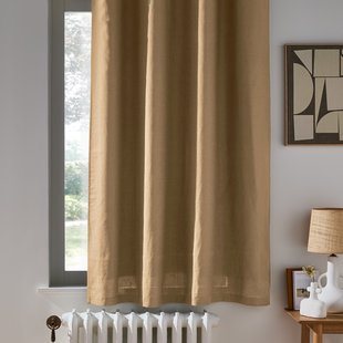 Onega gewassen linnen verduisterend radiatorgordijn