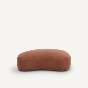 Poef in fluweel, Rosebury design E.Gallina