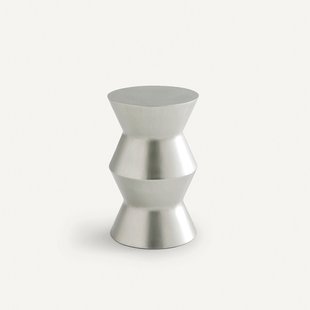 Bijzettafel in gegoten aluminium, Calendes