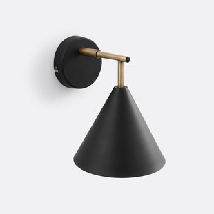 Richtbare wandlamp in smeedijzer, Hiba