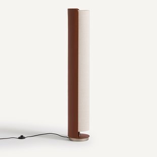 Voetlamp in simili en linnen, Glipie